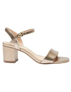 Sandler Heather Sandals In Soft Gold Metallic Leather