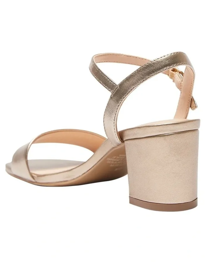 Sandler Heather Sandals In Soft Gold Metallic Leather