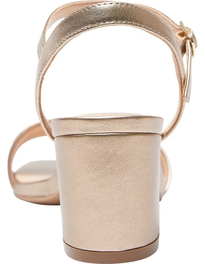 Sandler Heather Sandals In Soft Gold Metallic Leather