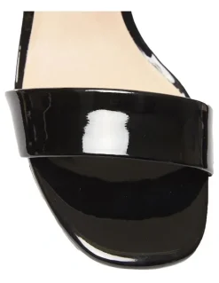 Sandler Heather Sandals In Black Patent Leather