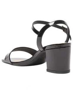 Sandler Heather Sandals In Black Patent Leather