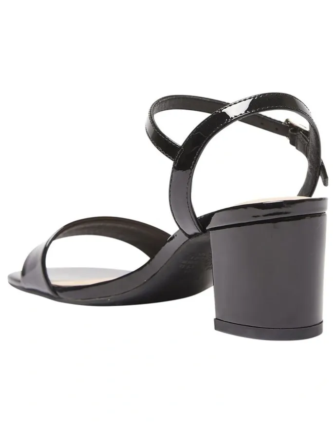 Sandler Heather Sandals In Black Patent Leather
