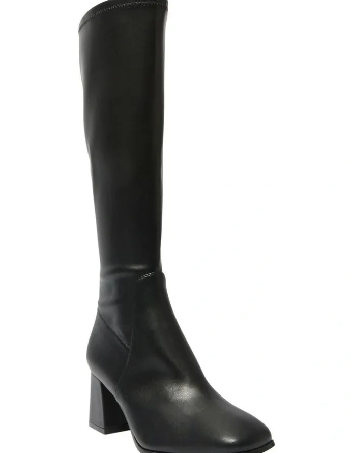 Sandler Heritage Knee Boots in Black Stretch