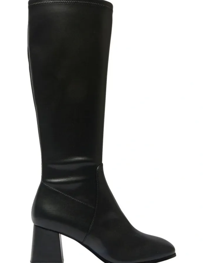 Sandler Heritage Knee Boots in Black Stretch