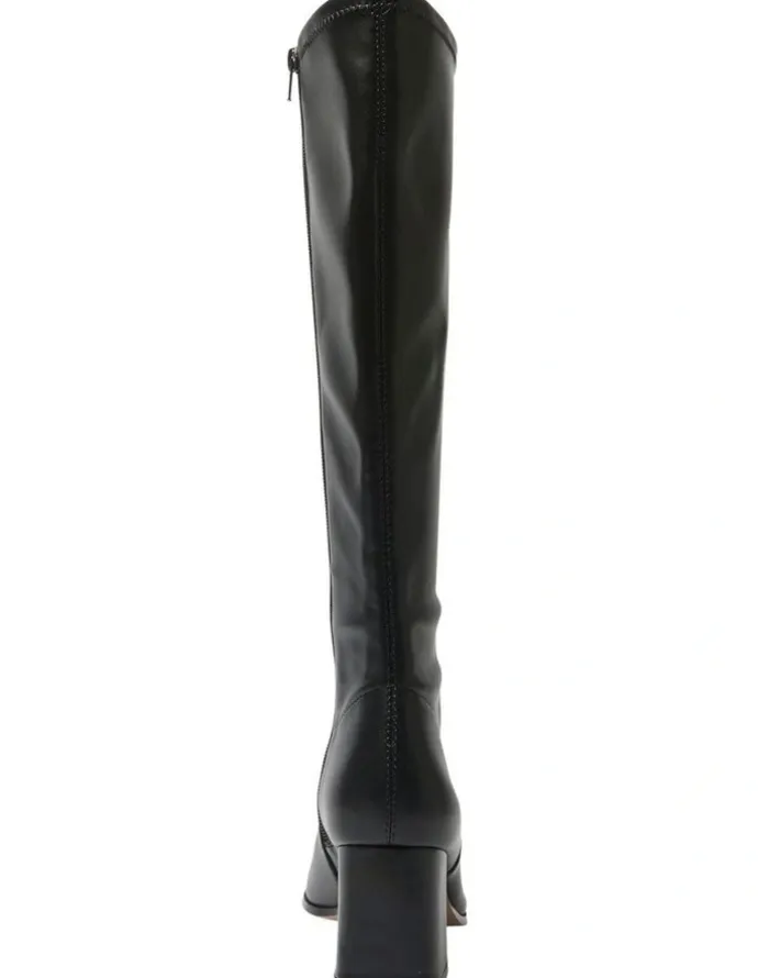 Sandler Heritage Knee Boots in Black Stretch