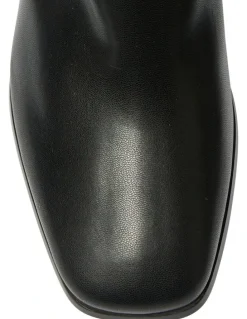 Sandler Heritage Knee Boots in Black Stretch