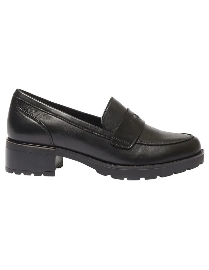 Sandler Impact Flat Shoes Black Leather