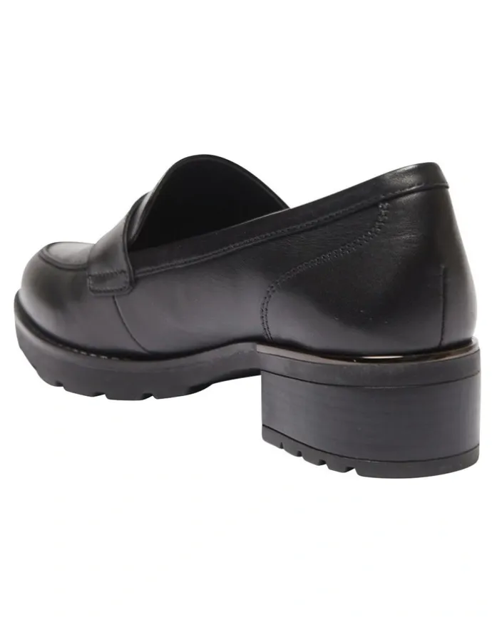 Sandler Impact Flat Shoes Black Leather