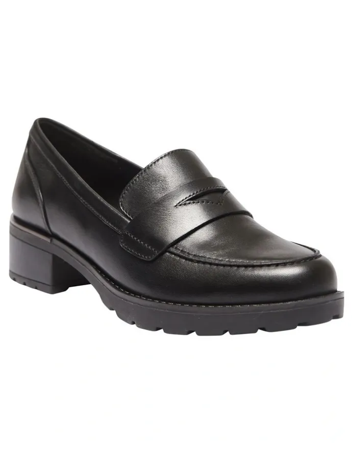 Sandler Impact Flat Shoes Black Leather
