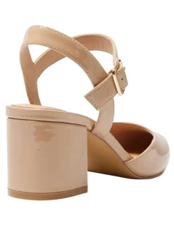 Sandler Ingrid Heeled Shoes in Nude Patent
