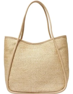 Sandler Jarvis Tote Bag in Nude/Raffia