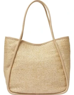 Sandler Jarvis Tote Bag in Nude/Raffia