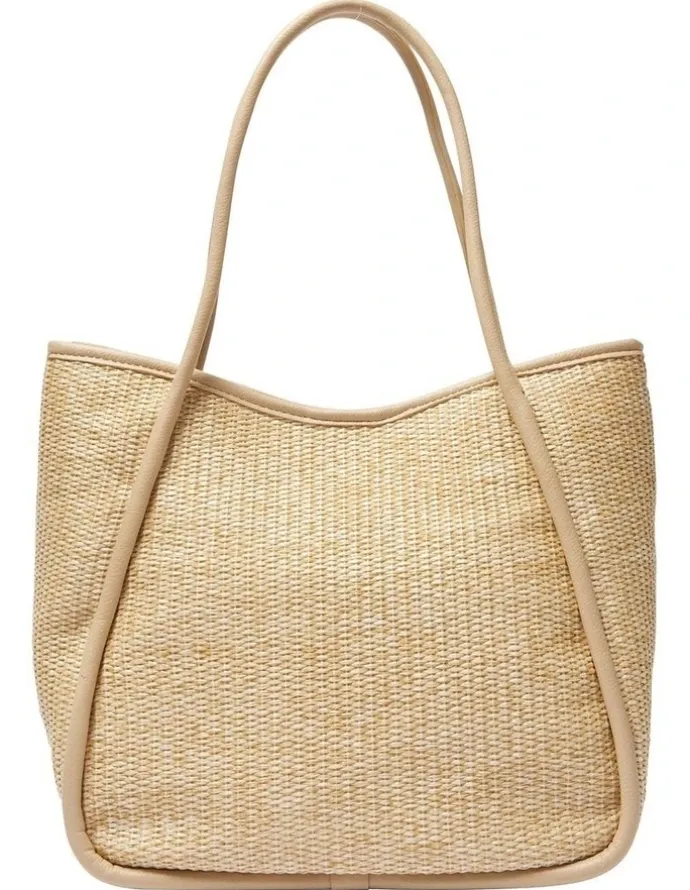 Sandler Jarvis Tote Bag in Nude/Raffia