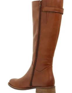 Sandler Jenna Mid Brown Glove Boots