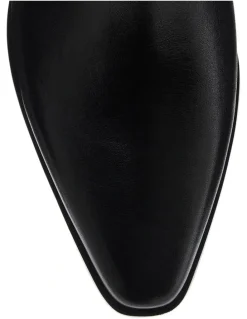 Sandler Jersey Boots in Black Leather