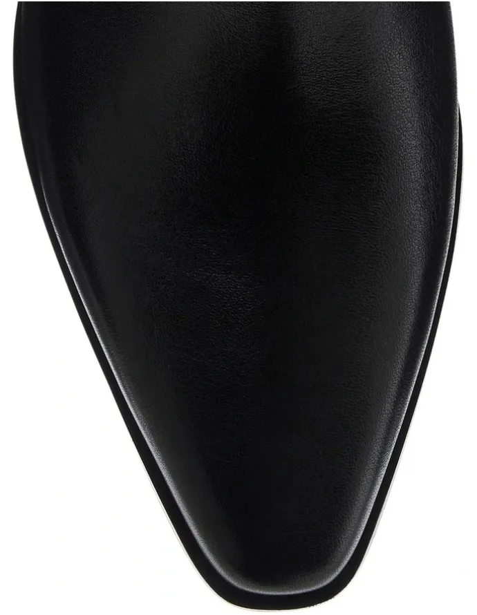 Sandler Jersey Boots in Black Leather