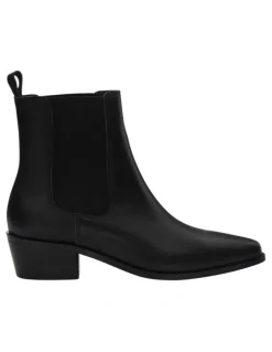 Sandler Jersey Boots in Black Leather