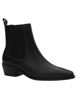 Sandler Jersey Boots in Black Leather