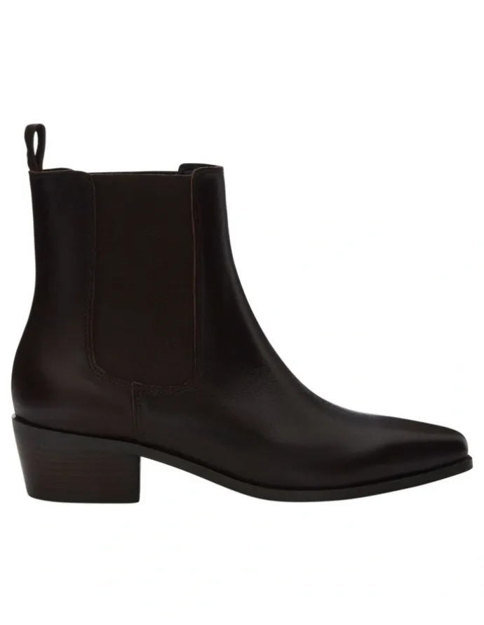 Sandler Jersey Boots in Chocolate Leather