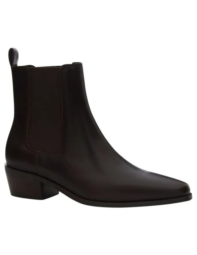 Sandler Jersey Boots in Chocolate Leather
