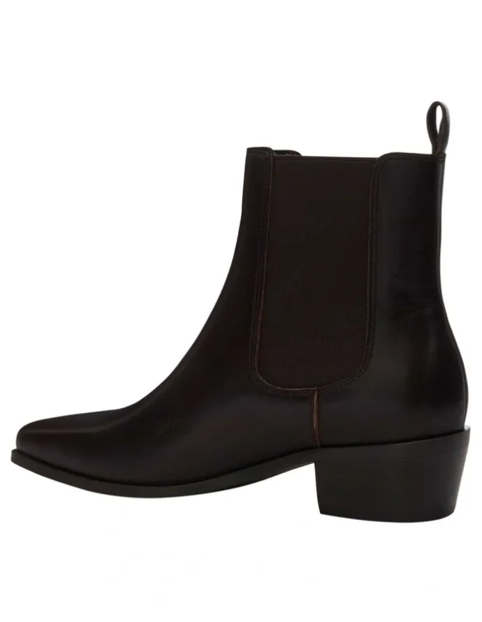 Sandler Jersey Boots in Chocolate Leather