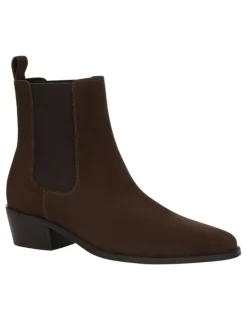 Sandler Jersey Boots in Tan Suede