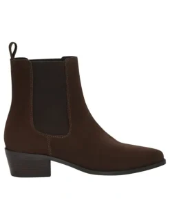 Sandler Jersey Boots in Tan Suede