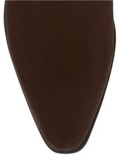 Sandler Jersey Boots in Tan Suede