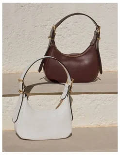 Sandler Jersey Shoulder Bag in White