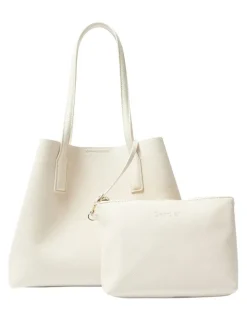 Sandler Joanna Tote Bag in Bone Pebble