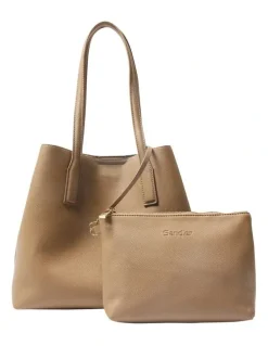Sandler Joanna Tote Bag in Taupe Pebble