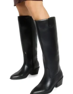 Sandler Justice Leather Boots in Black