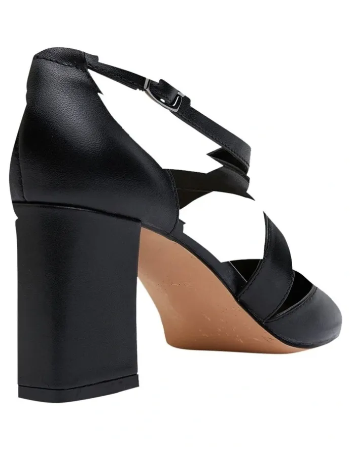 Sandler Kara Heeled Shoes Black Leather