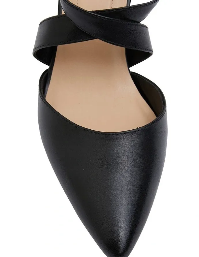 Sandler Kara Heeled Shoes Black Leather