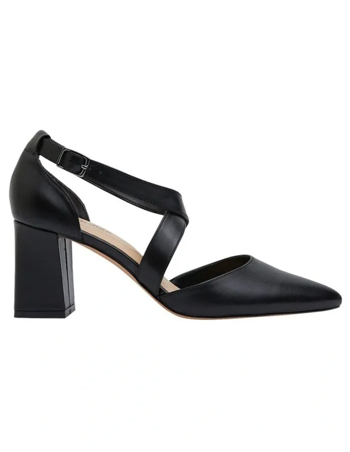 Sandler Kara Heeled Shoes Black Leather