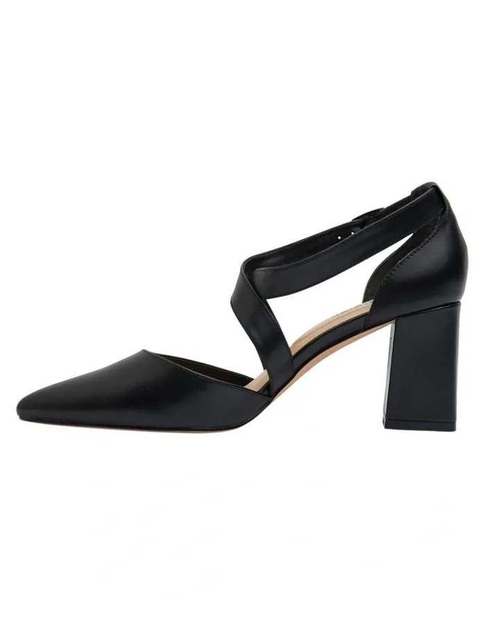 Sandler Kara Heeled Shoes Black Leather