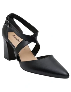 Sandler Kara Heeled Shoes Black Leather
