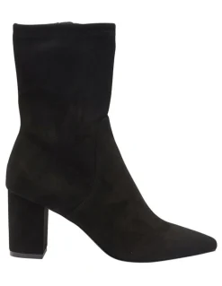 Sandler Karly Black Stretch Suede Boots