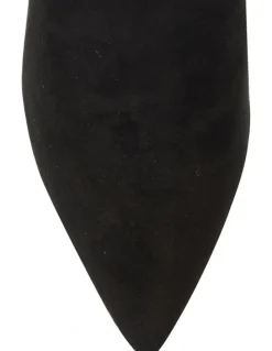 Sandler Karly Black Stretch Suede Boots