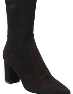 Sandler Karly Black Stretch Suede Boots