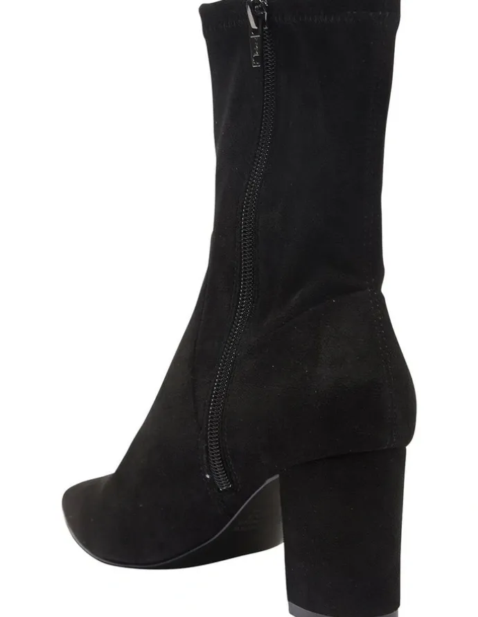 Sandler Karly Black Stretch Suede Boots