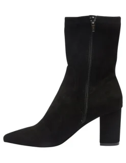 Sandler Karly Black Stretch Suede Boots