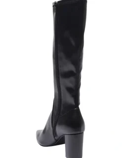 Sandler Kendall Black Stretch Boots