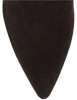 Sandler Kendall Boots in Chocolate Suede Stretch