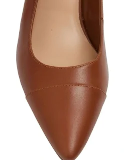 Sandler Kirsty Heeled Shoes in Cognac Leather