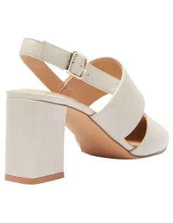 Sandler Kitson Heeled Shoes In Ivory Leather