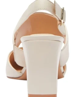 Sandler Kitson Heeled Shoes In Ivory Leather