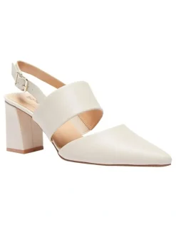 Sandler Kitson Heeled Shoes In Ivory Leather