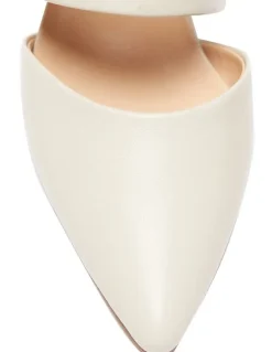 Sandler Kitson Heeled Shoes In Ivory Leather