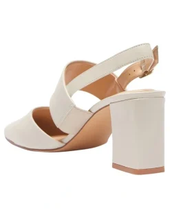 Sandler Kitson Heeled Shoes In Ivory Leather